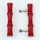 Red handmade Wooden Door Handles for Drawer and Dresser-1 Piece (5 Inches)